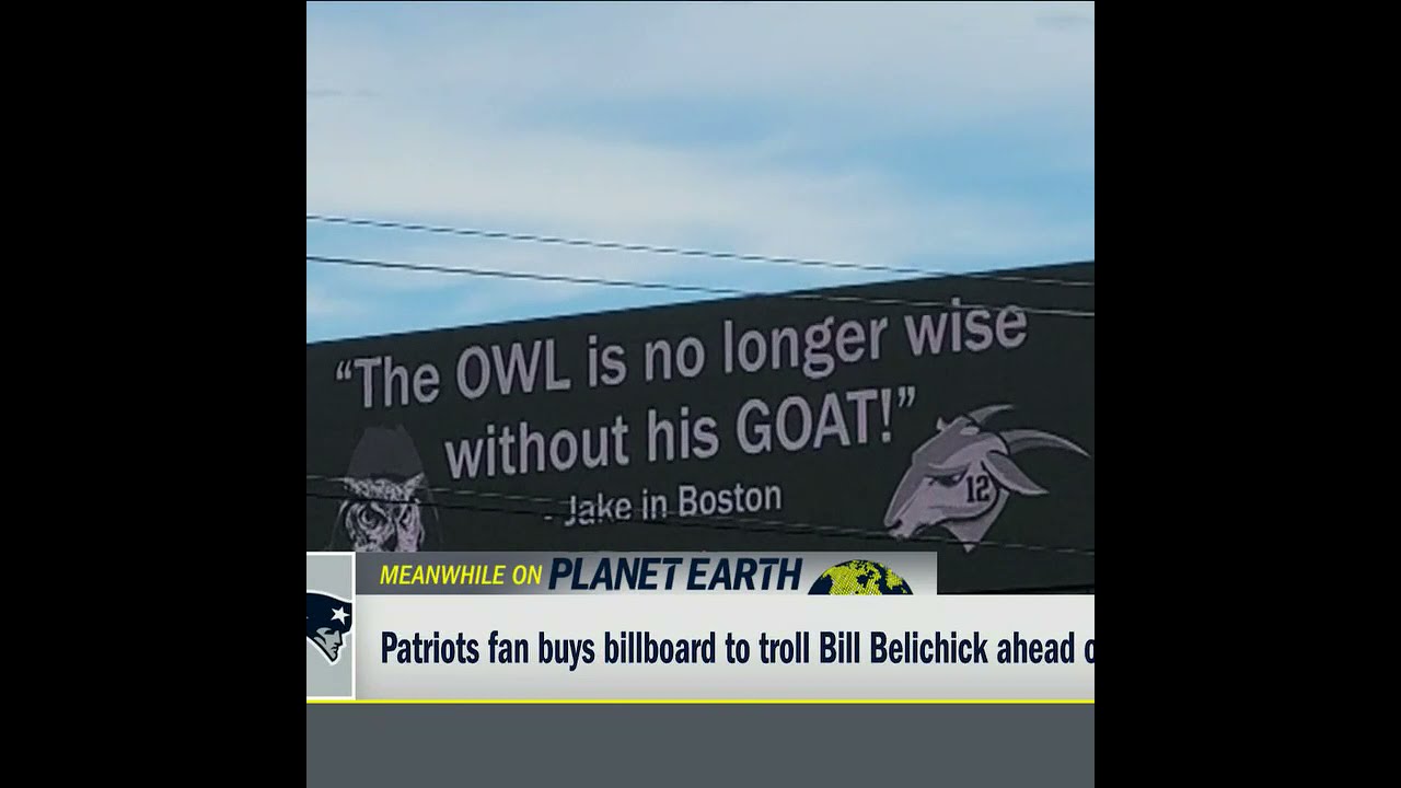 image 0 A Pats Fan Bought A Billboard To Troll Bill Belichick 😳 : #shorts