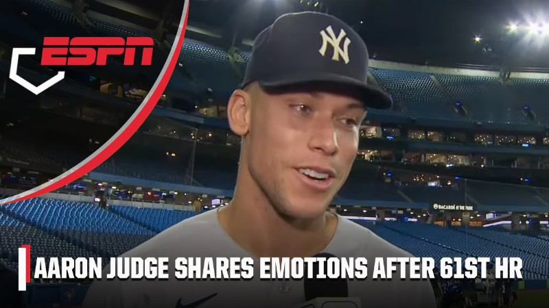 Aaron Judge Shares His First Thought After Hitting 61st Home Run : Mlb On Espn