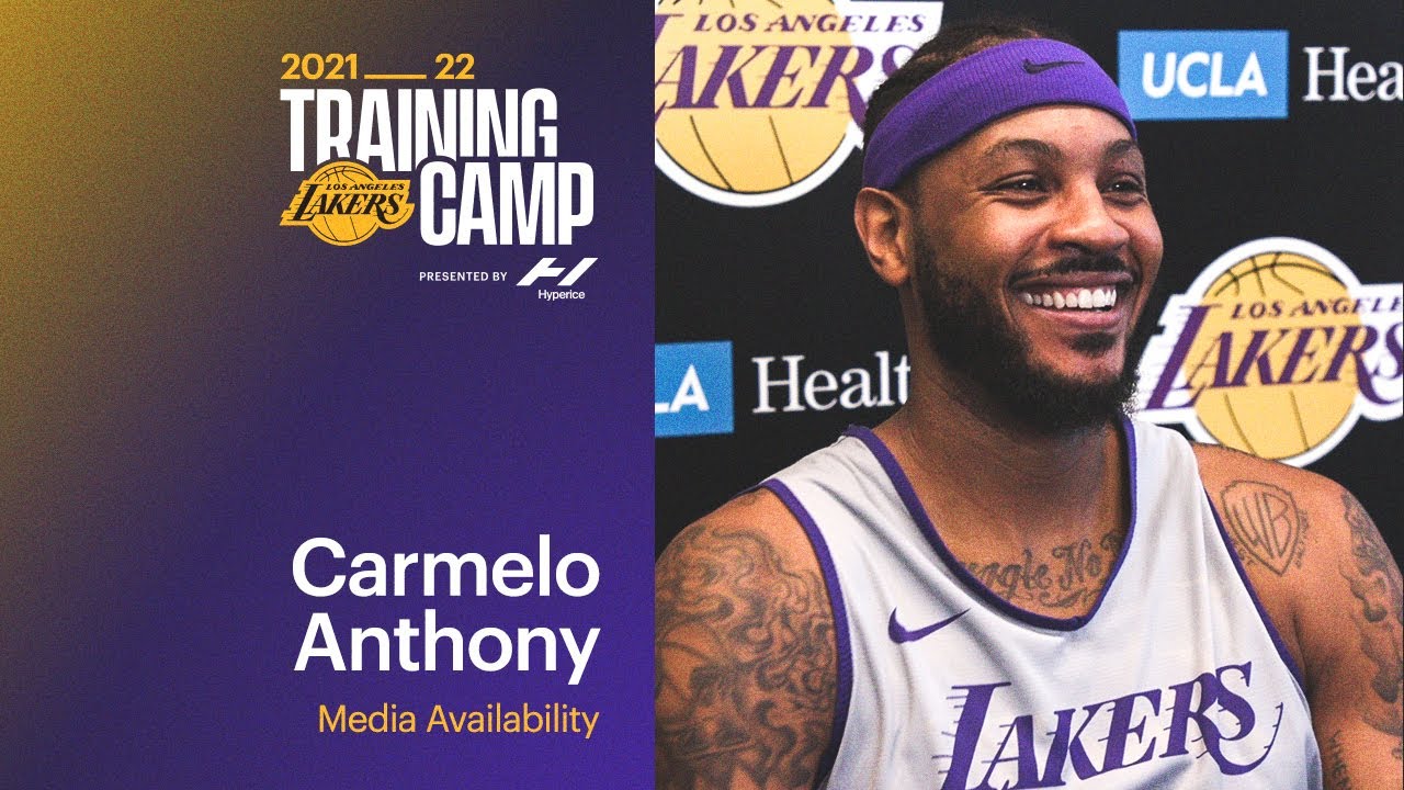 image 0 Carmelo Anthony Says There Are No Plays Off With This Caliber Of A Team : Lakers Training Camp