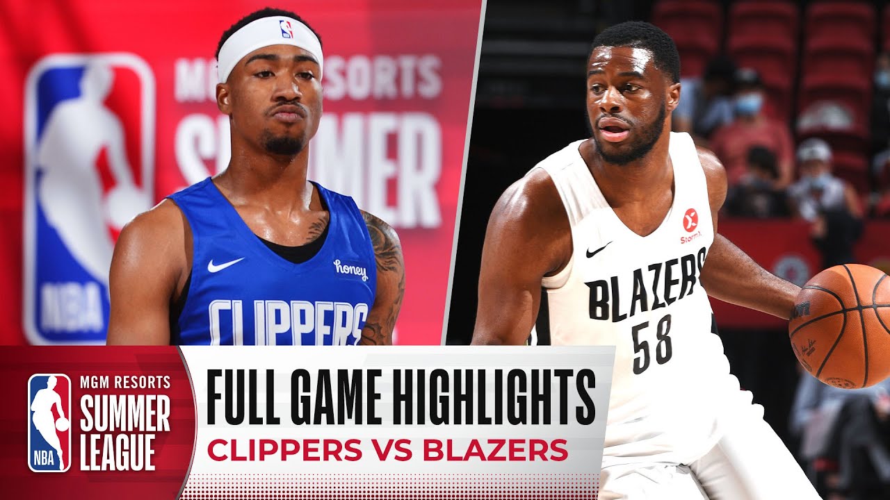image 0 Clippers At Blazers : Nba Summer League : Full Game Highlights
