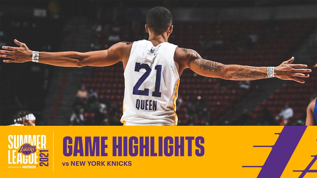 image 0 Highlights : Los Angeles Lakers Vs New York Knicks : Lakers Summer