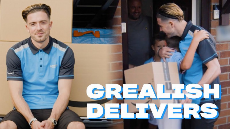 Jack Grealish Surprises Manchester City Fans : Delivering For Amazon Prime!