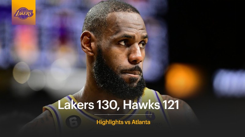 Lakers 130 Hawks 121 - Lebron Drops 47/10/9 On His 38th Birthday