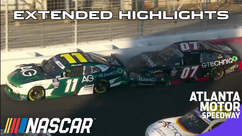 Late-race Wrecks And Overtime Moves To Win At Atlanta :  Xfinity Series Extended Highlights