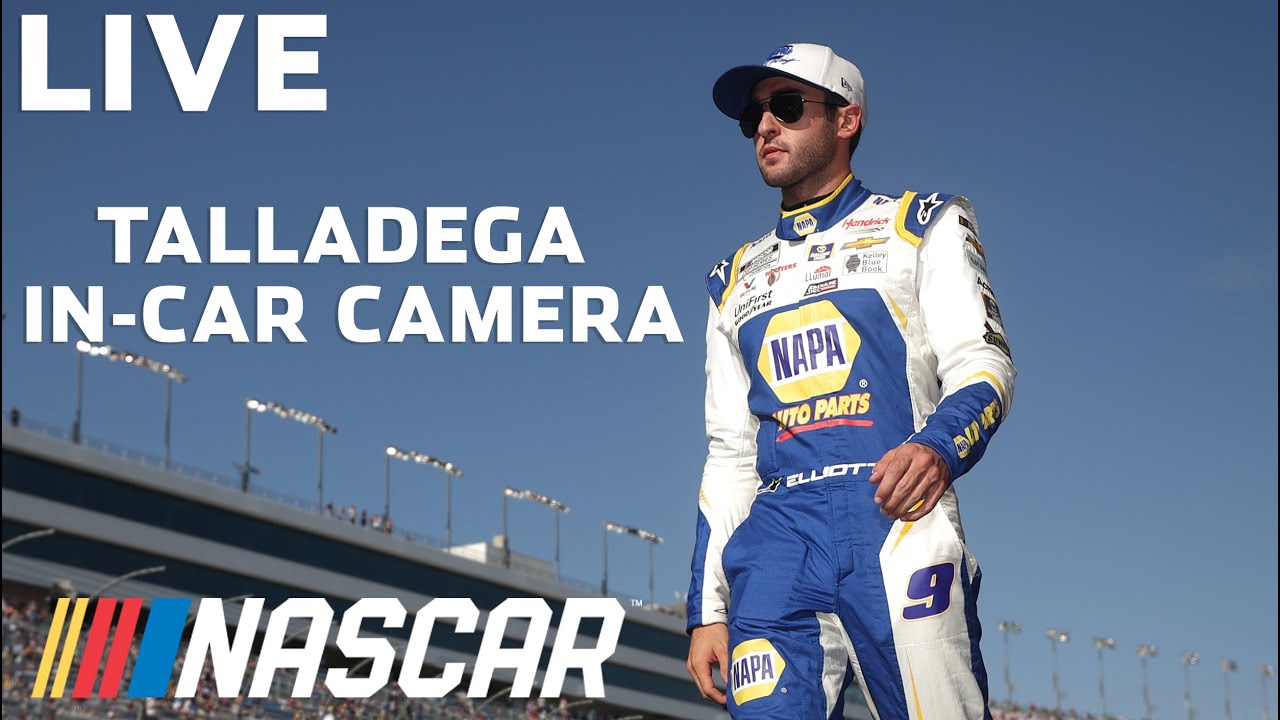 image 0 Live: Chase Elliott's In-car Camera From Talladega Superspeedway