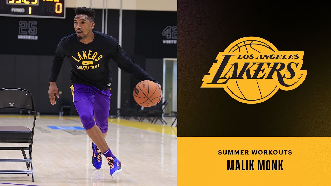 image 0 Malik Monk Getting A Feel For His New Office : Lakers Summer Workouts