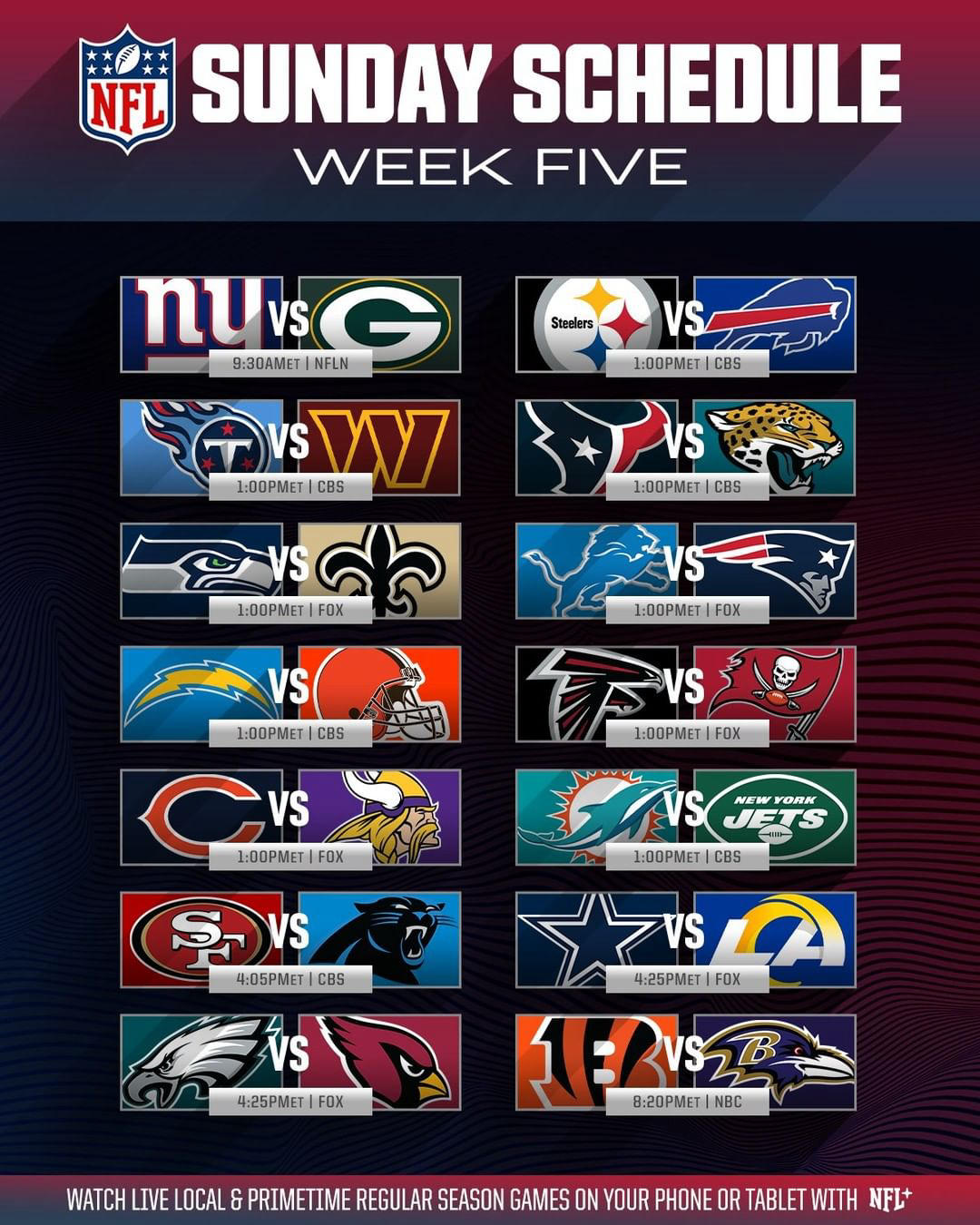 NFL - Another week of the game we love