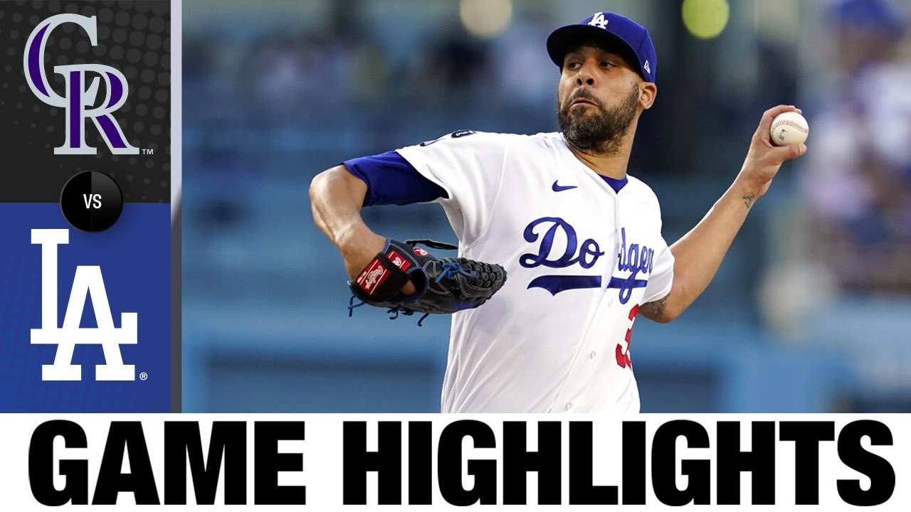 image 0 Rockies Vs. Dodgers Game Highlights (8/28/21) : Mlb Highlights