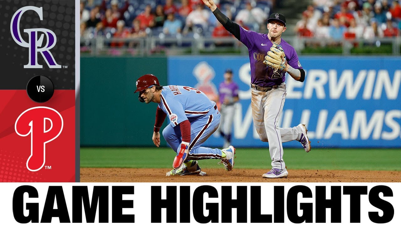 image 0 Rockies Vs. Phillies Game Highlights (9/9/21) : Mlb Highlights