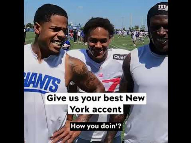 The Giants Gave Their Best New York Accents. Incredible 🤣 (via @giants)